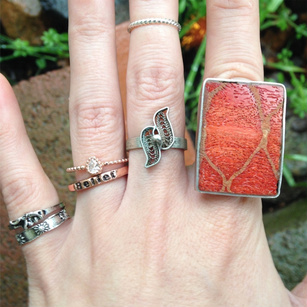 Wish Ring 'BELIEF' in Rose Gold - Picture 2 of 4